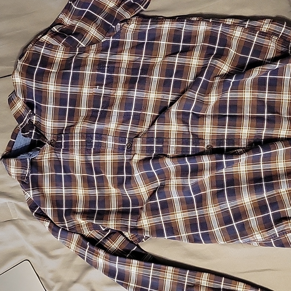 John Bartlett Button down long sleeve Large shirt